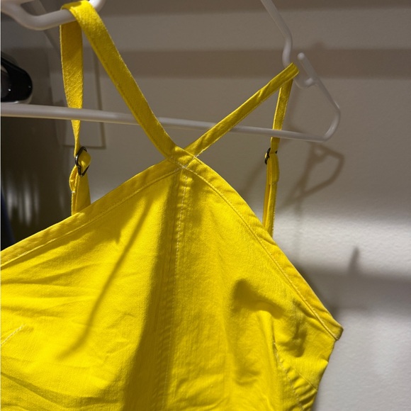 Pilcro Vibrant Yellow Mini Halter Dress - Picture 4 of 4